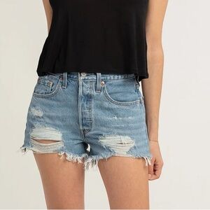 LEVI'S 501 High Rise Womens Denim Shorts
